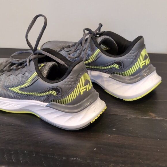 FILA Suspence Energized Running Shoes Leather Mesh Mens Gray Training Sneakers 9 - Picture 4 of 12